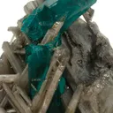 Dioptase on Cerussite - image 3