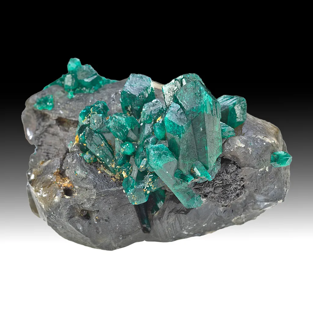 Dioptase on Cerussite image