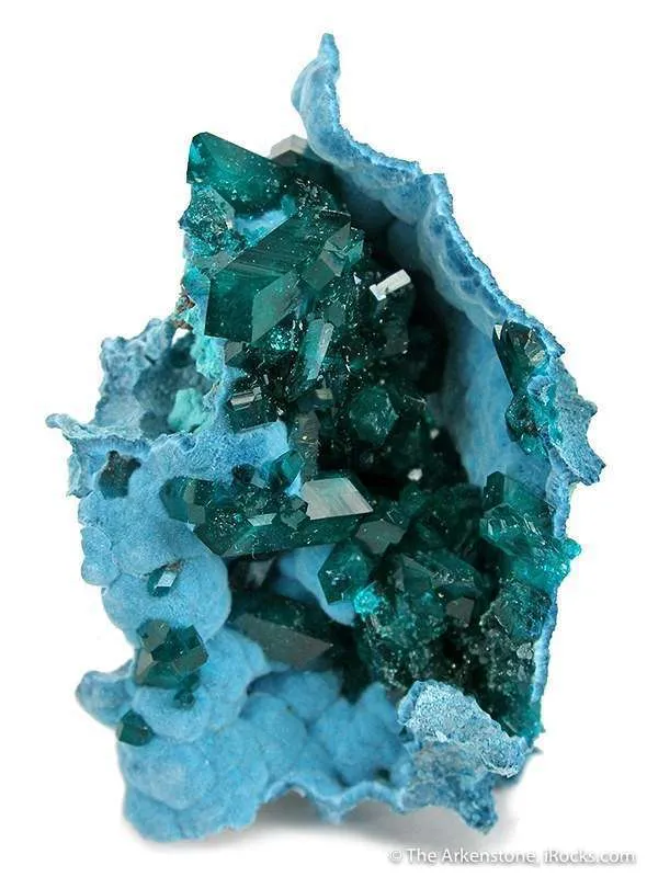 Dioptase on Chrysocolla image