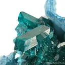 Dioptase on Chrysocolla - image 2