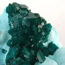 Dioptase on Chrysocolla - image 2
