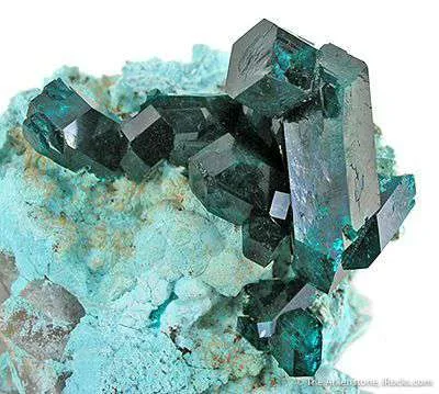 Dioptase on Chrysocolla image