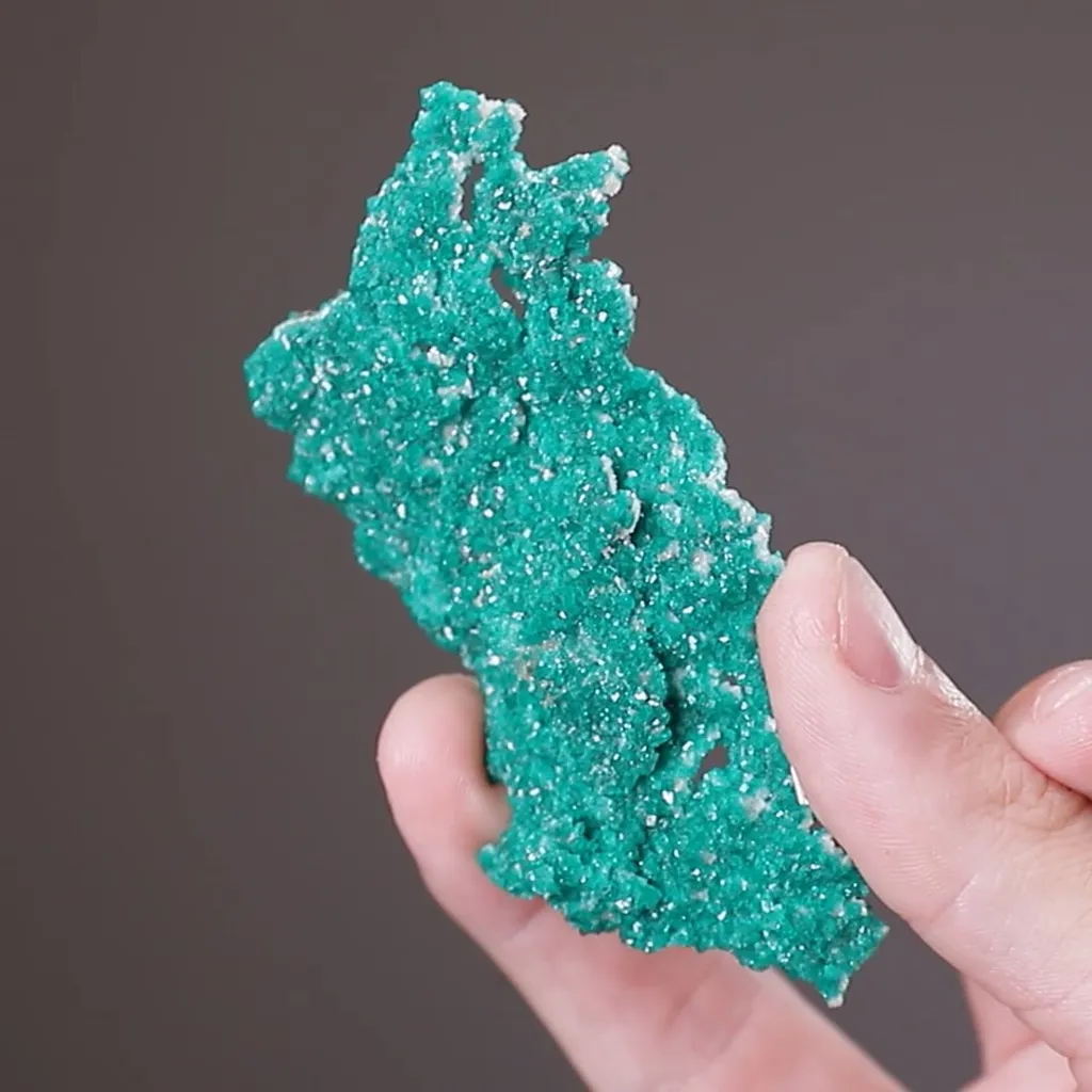 Dioptase on Dolomite image