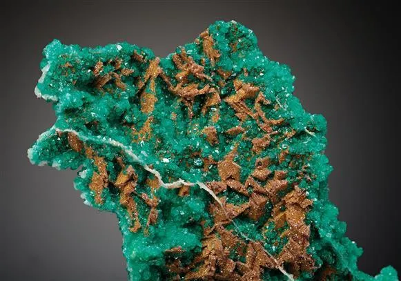 Dioptase on Dolomite - image 1