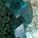 Dioptase on Malachite - image 3