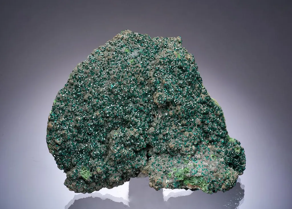 Dioptase on Mottramite image