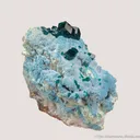 Dioptase on Plancheite - image 2