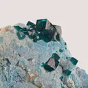 Dioptase on Plancheite - image 3