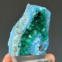 Dioptase on Plancheite - image 2