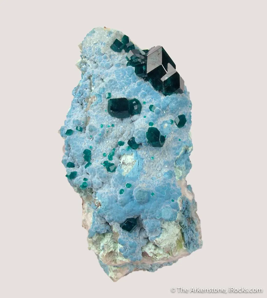 Dioptase on Plancheite - image 7