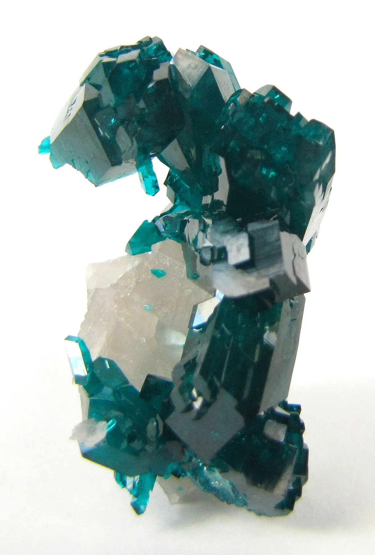 Dioptase on Quartz - image 1