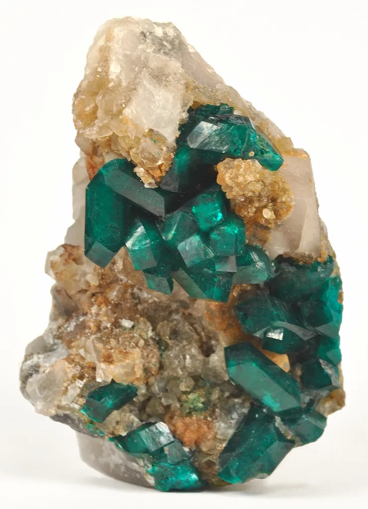 Dioptase on Quartz - image 2