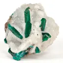 Dioptase on Quartz - image 1