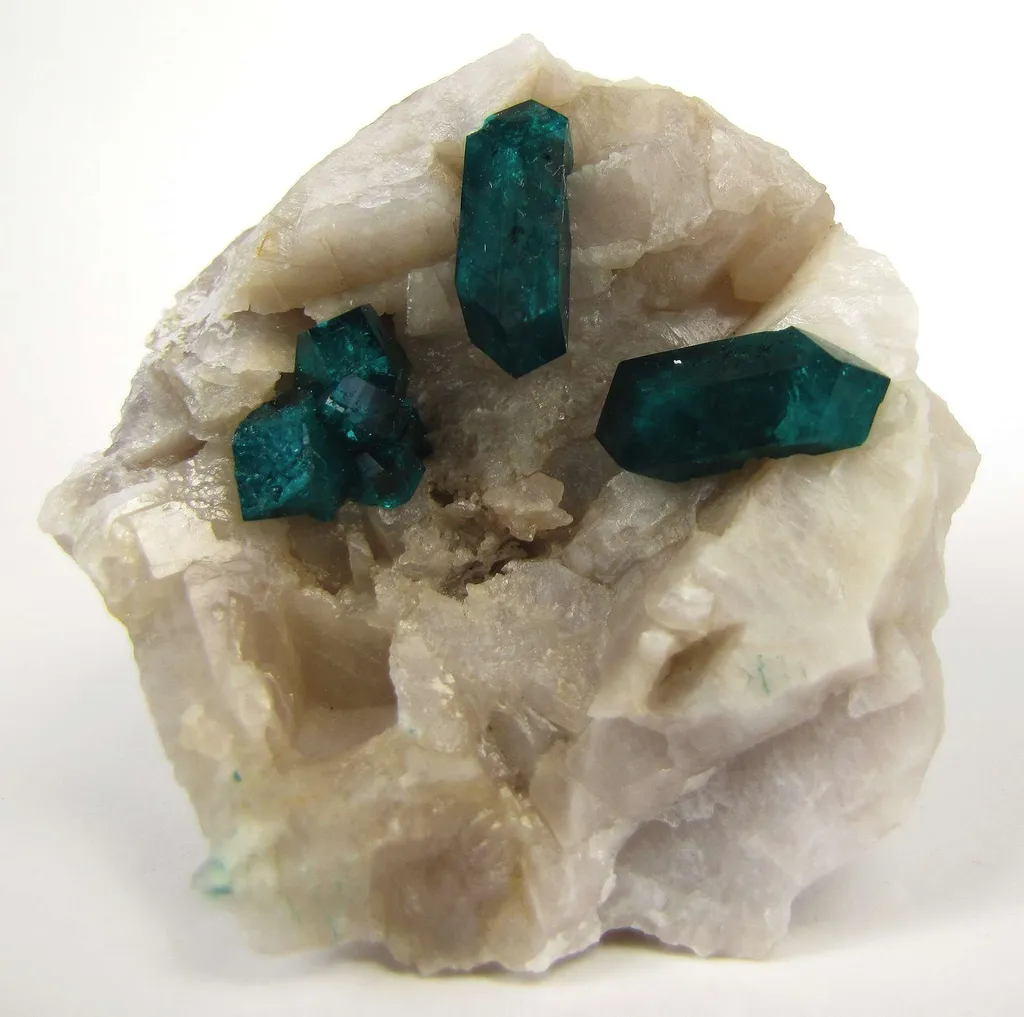 Dioptase on Quartz image