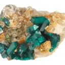 Dioptase on Quartz - image 1
