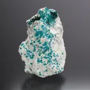 Dioptase on Smithsonite - image 1