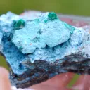 Dioptase & Plancheite 69 grams - Tantara Mine, Shinkolobwe, Kambove District, Haut-Katanga, DR Congo - image 8