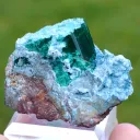 Dioptase & Plancheite 69 grams - Tantara Mine, Shinkolobwe, Kambove District, Haut-Katanga, DR Congo - image 7