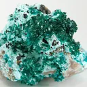 Dioptase, Plancheite, Quartz - image 1