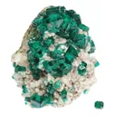 Dioptase (rough and cut set) - image 1