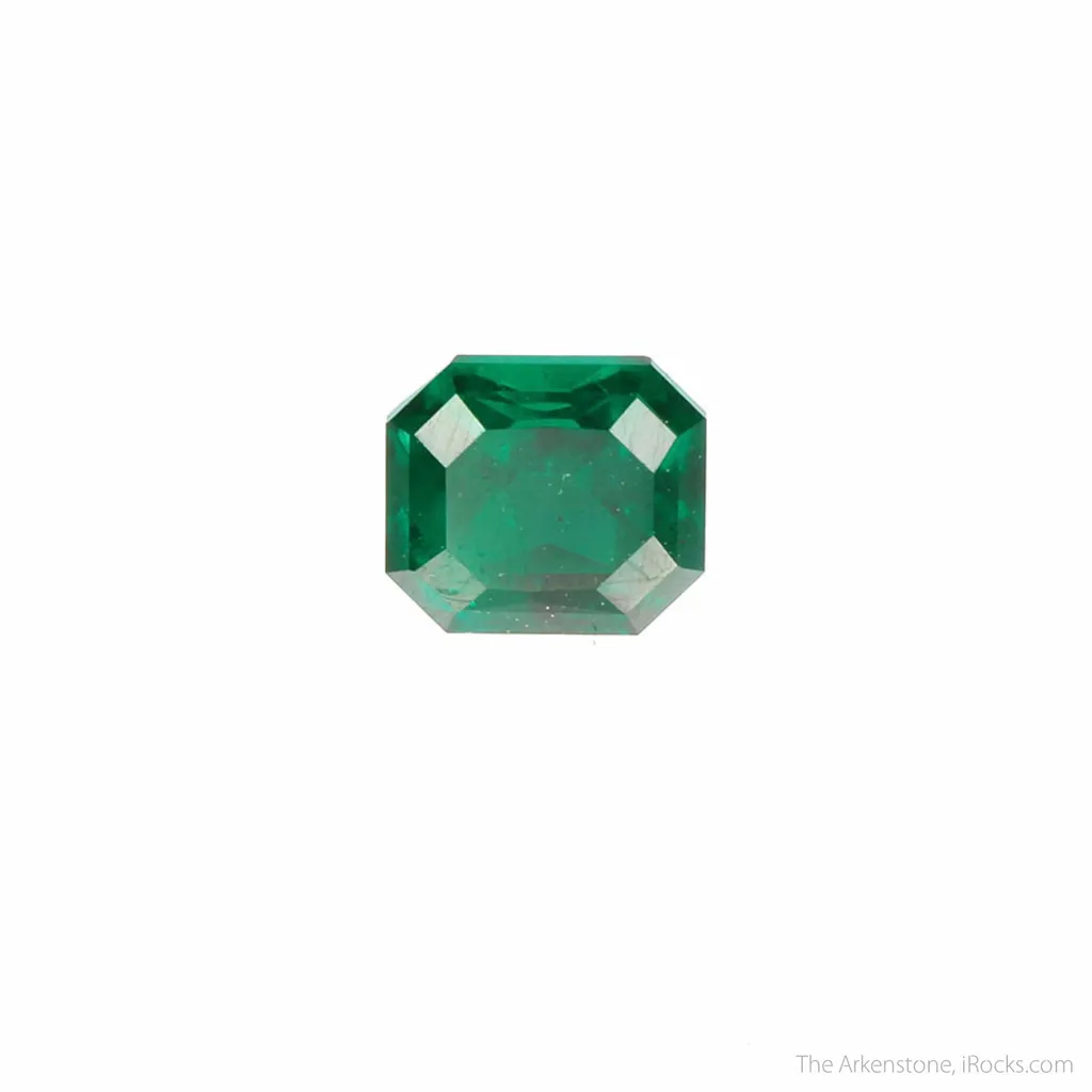 Dioptase (rough and cut set) - image 2
