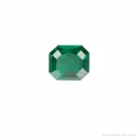 Dioptase (rough and cut set) - image 2