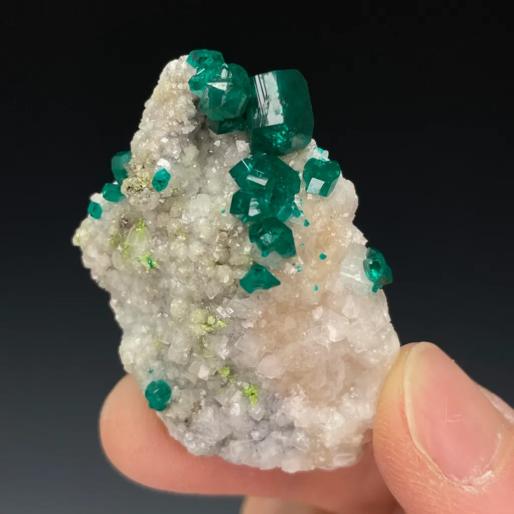 Dioptase, Tsumeb Mine, Tsumeb, Oshikoto Region, Namibia image