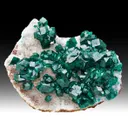 Dioptase with Calcite - image 1