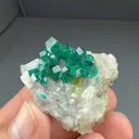 Dioptase with Calcite - image 2