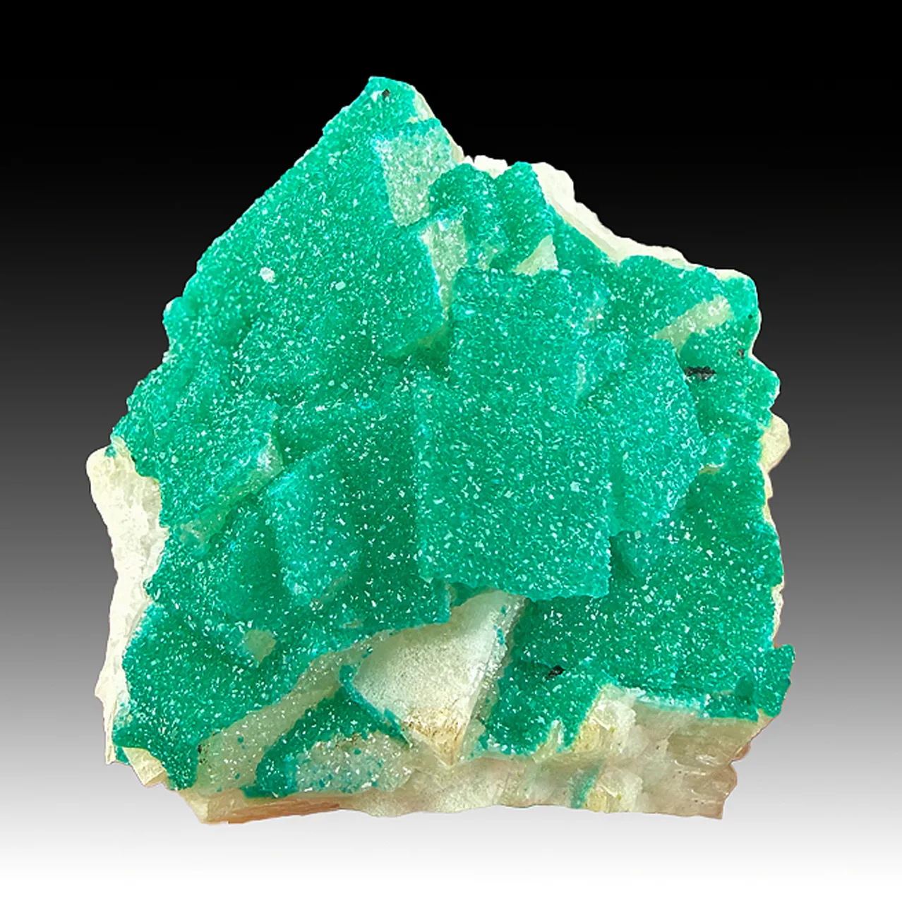 Dioptase with Calcite - image 1