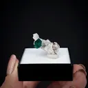 Dioptase with Calcite - image 2