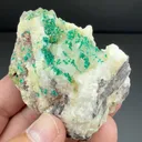 Dioptase with Calcite - image 2