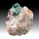 Dioptase with Calcite - image 1
