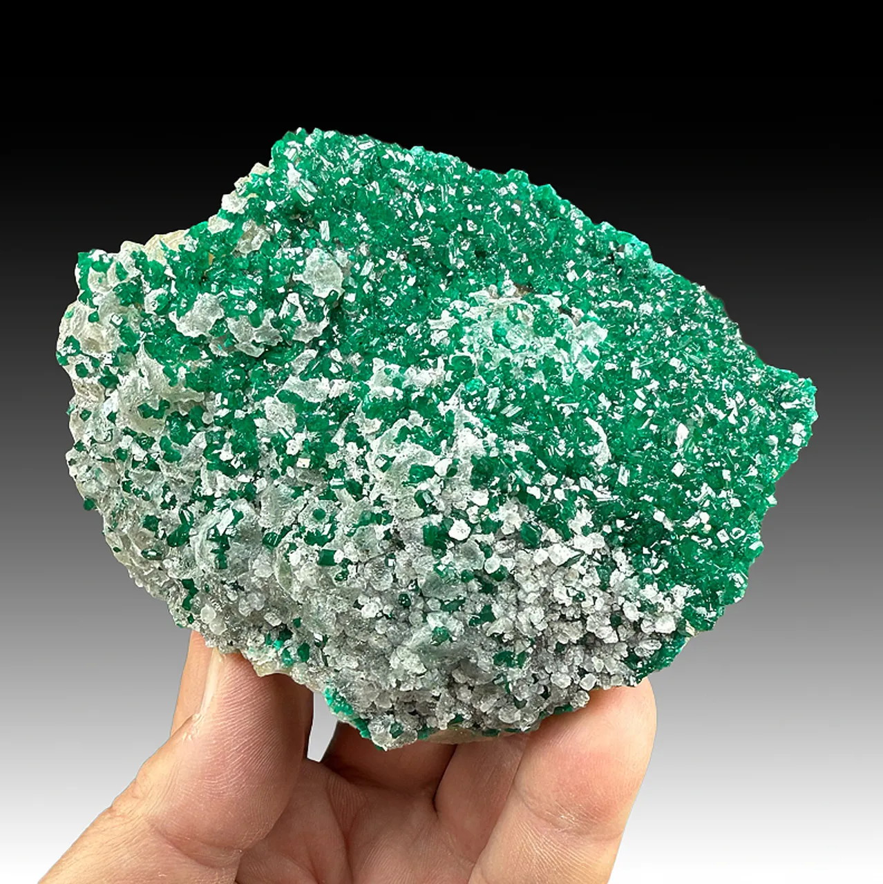 Dioptase with Calcite - image 1
