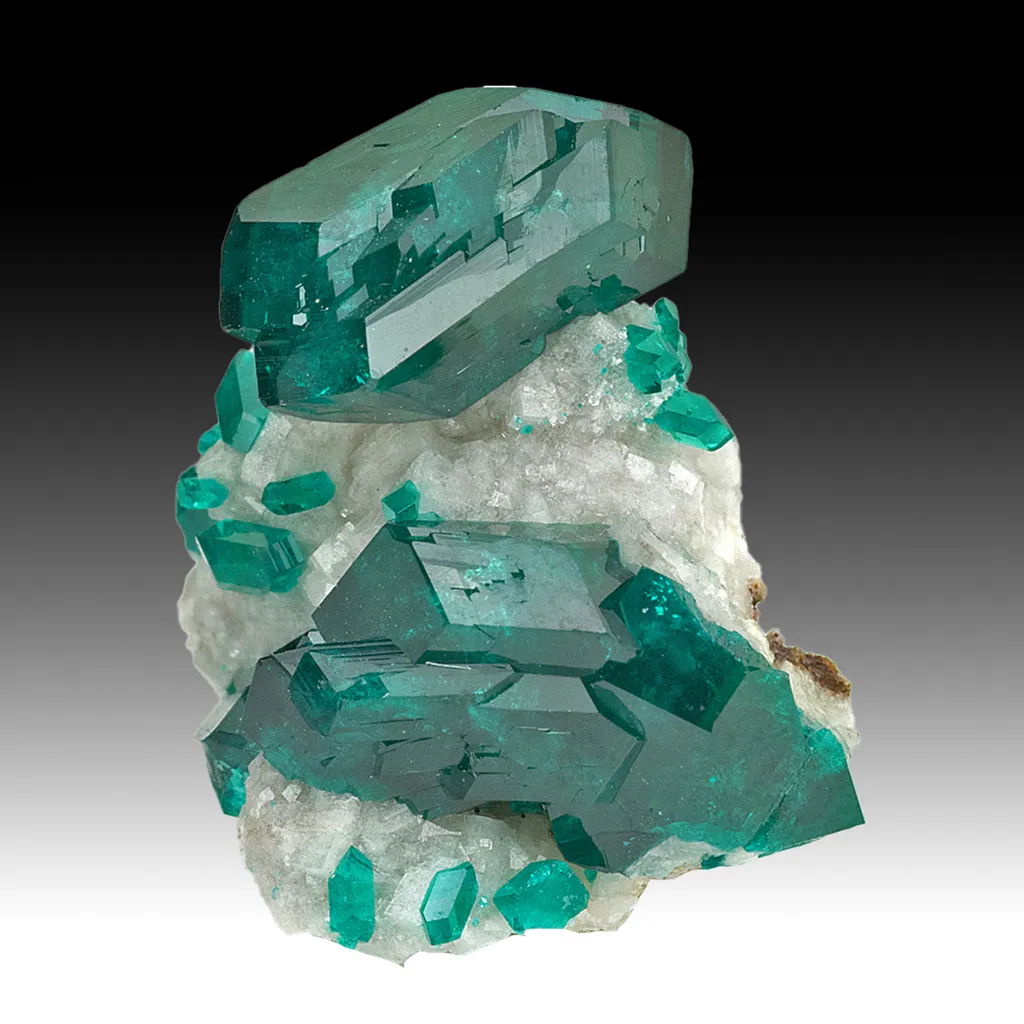 Dioptase with Calcite image