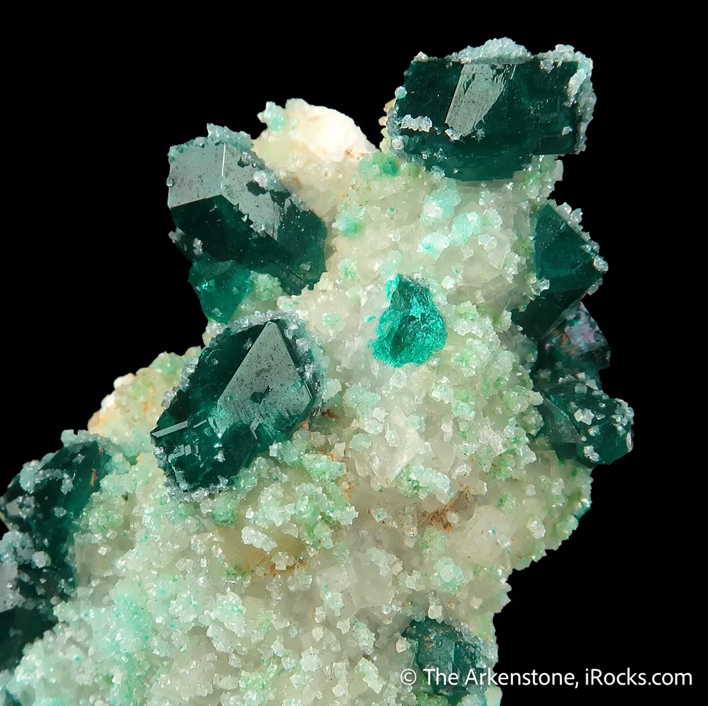 Dioptase with Calcite image