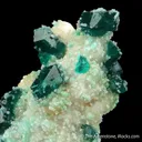 Dioptase with Calcite - image 1