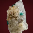 Dioptase with Calcite - image 2