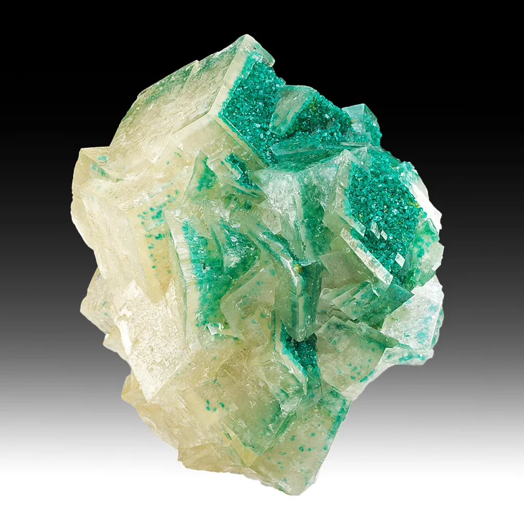 Dioptase with Calcite image