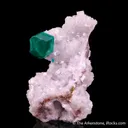 Dioptase with Calcite - image 5