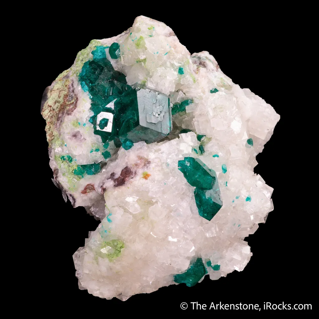 Dioptase with Calcite image
