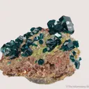 Dioptase with Calcite and Duftite - image 6