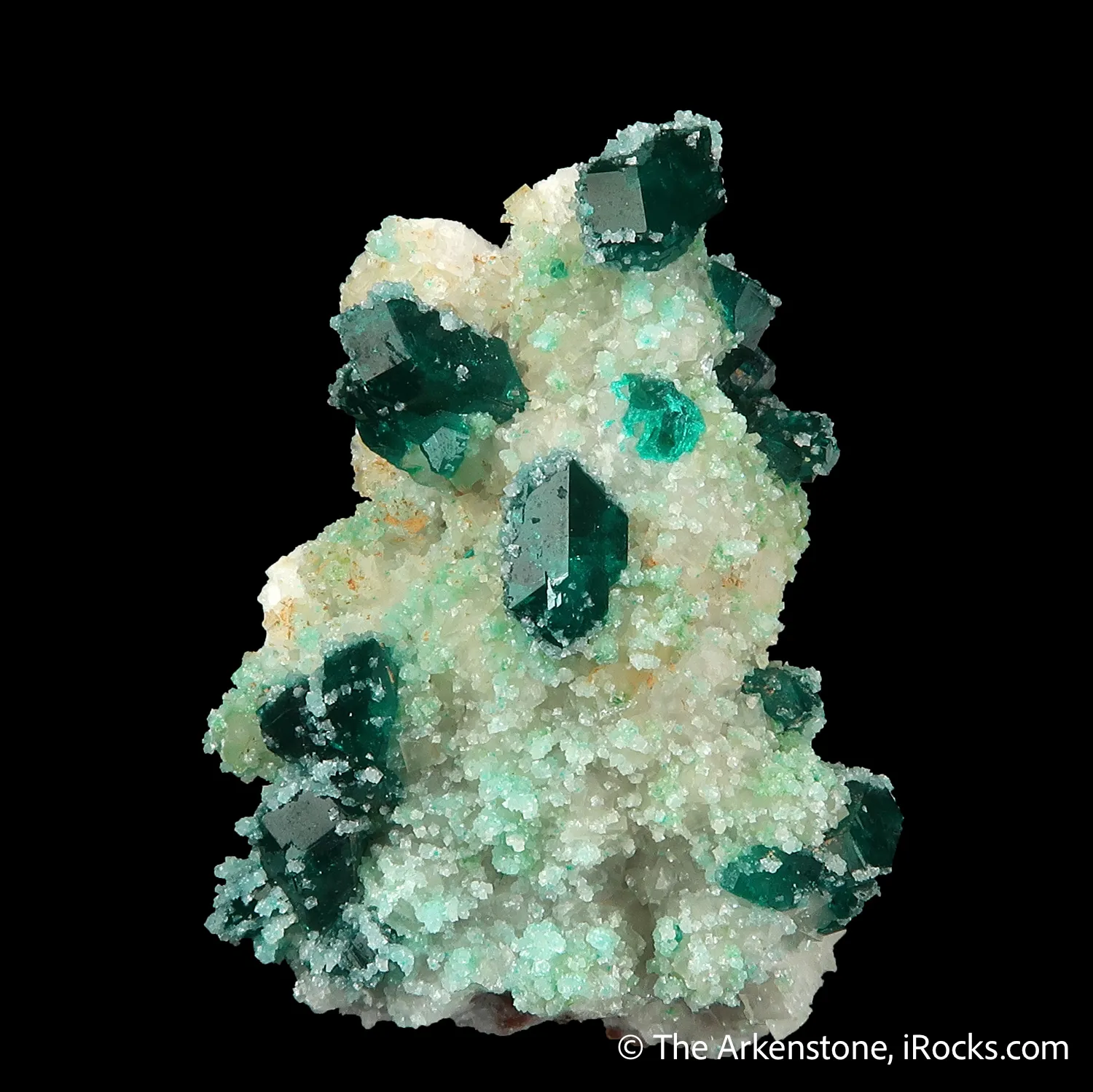 Dioptase with Calcite - image 4