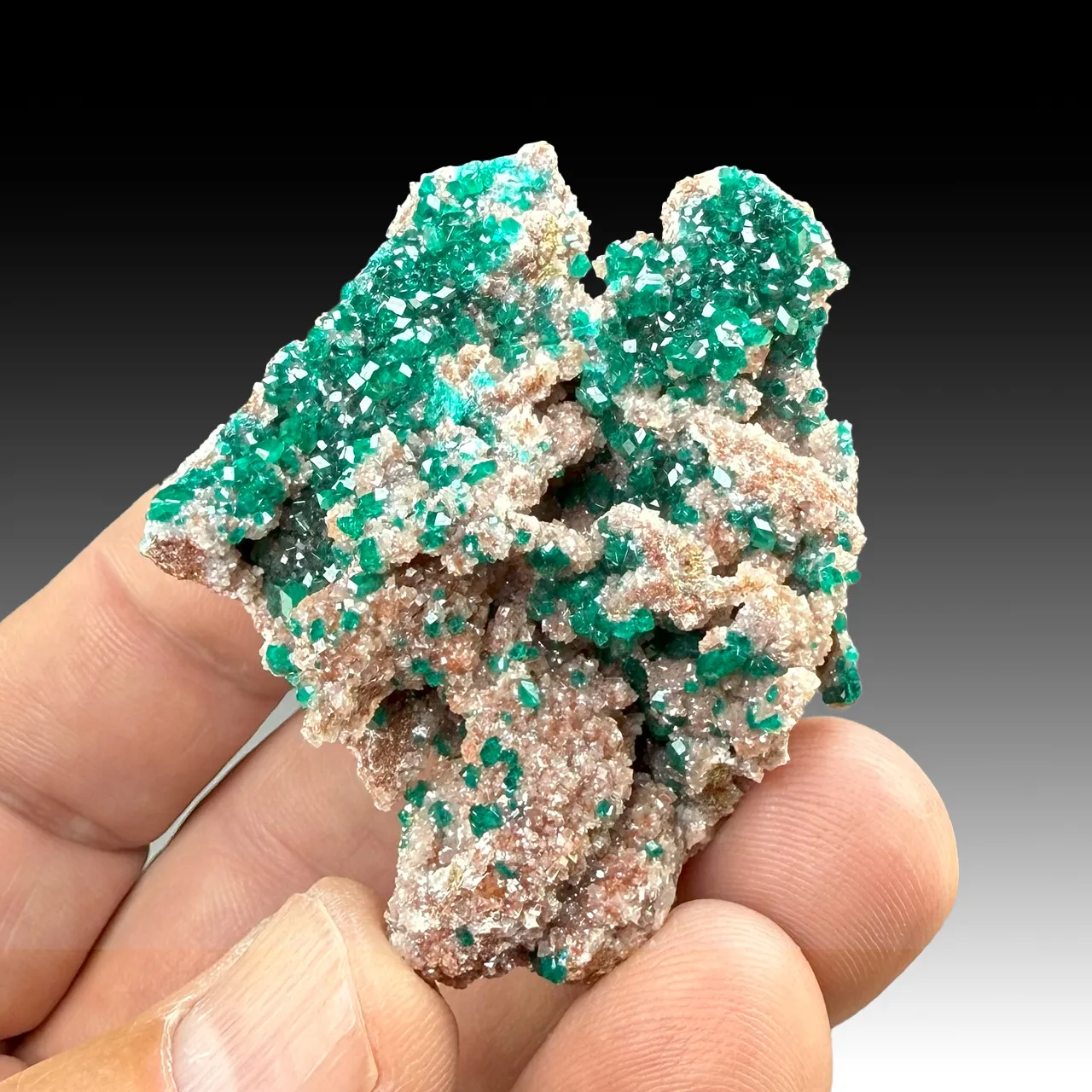 Dioptase with Calcite - image 1