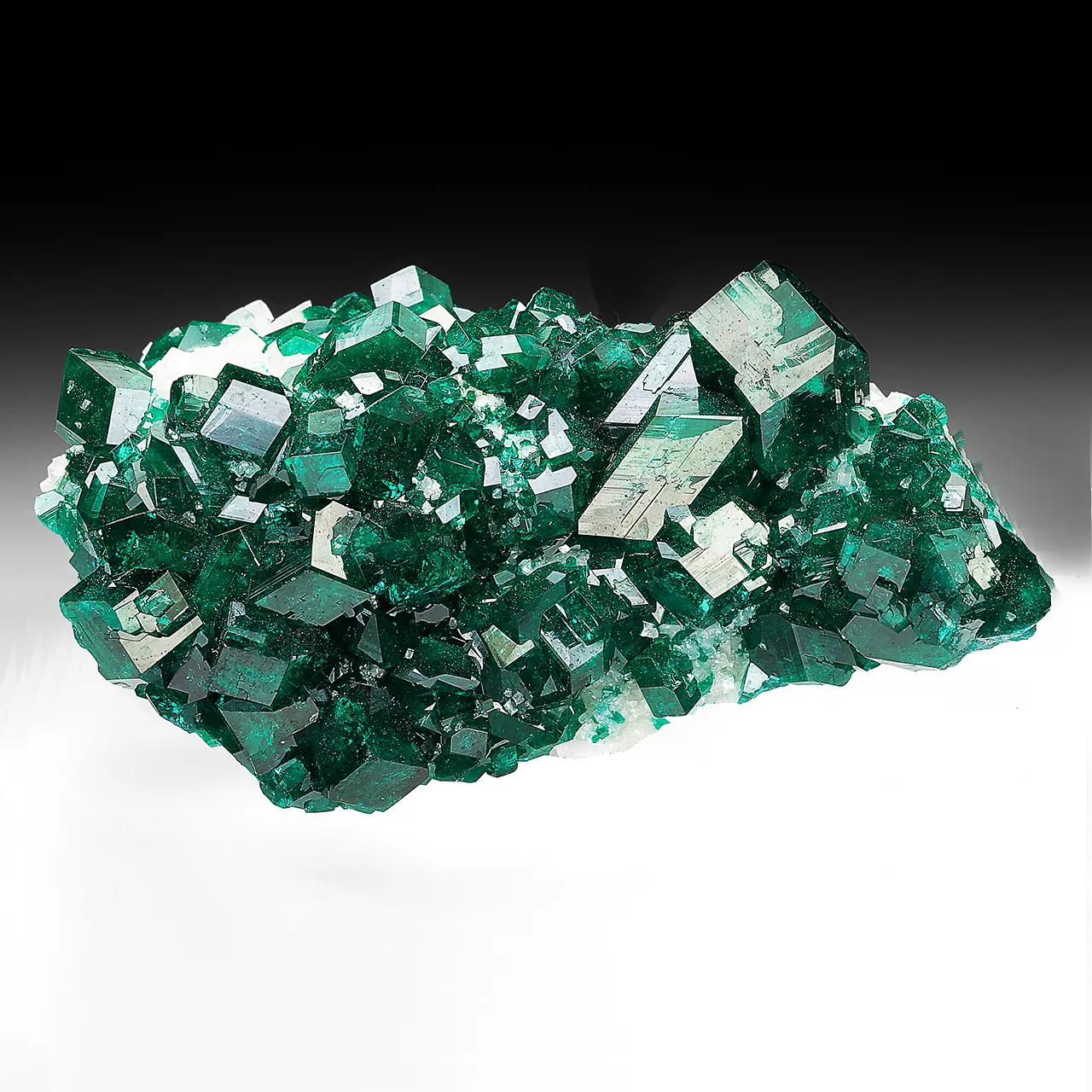 Dioptase with Calcite - image 1