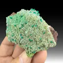 Dioptase with Calcite, Malachite - image 1