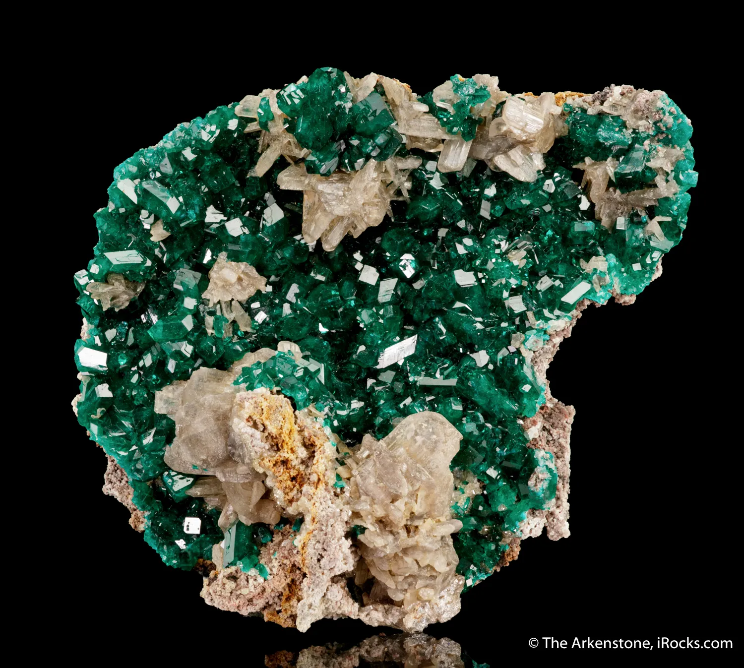 Dioptase with Cerussite - image 1