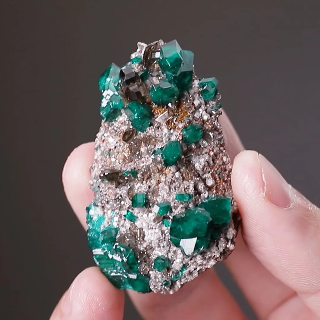 Dioptase with Cerussite - image 2