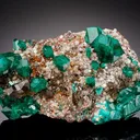 Dioptase with Cerussite - image 1