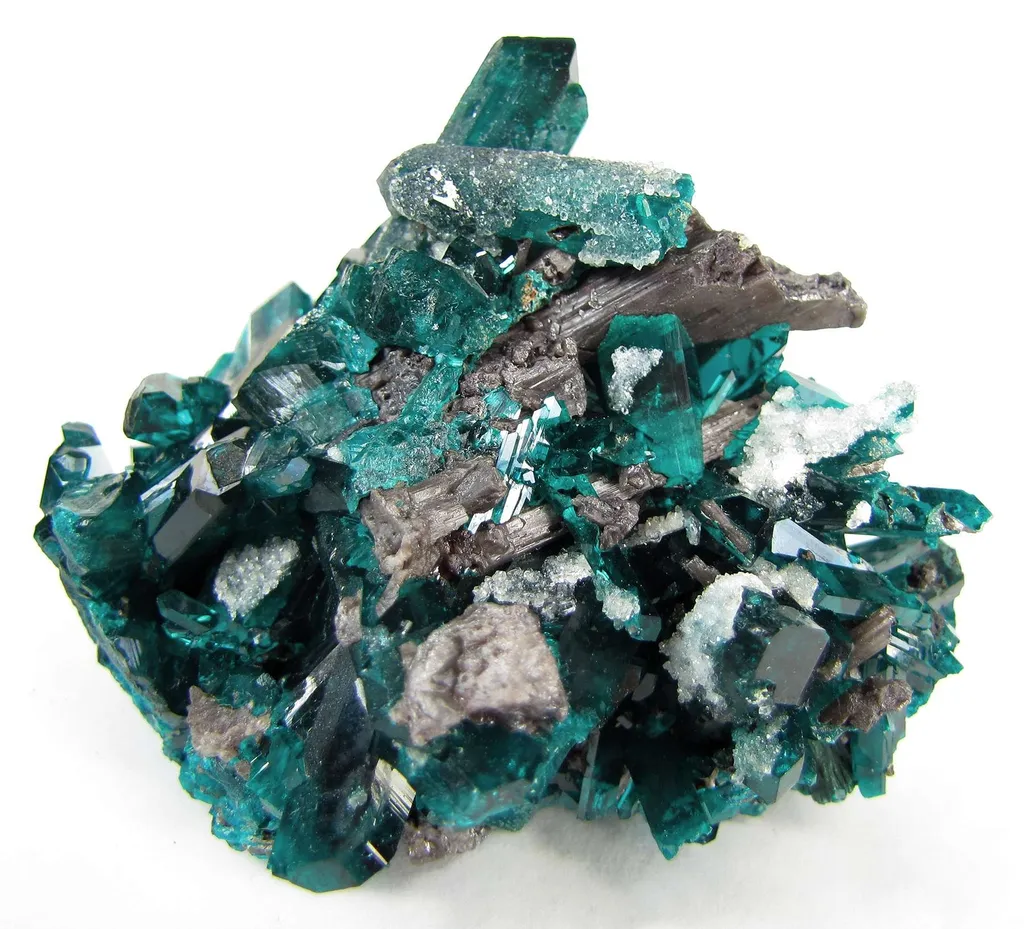 Dioptase With Cerussite - image 3